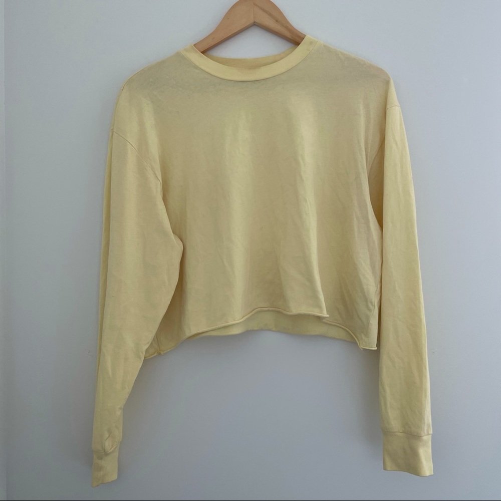 Aritzia Tna Yellow long sleeve